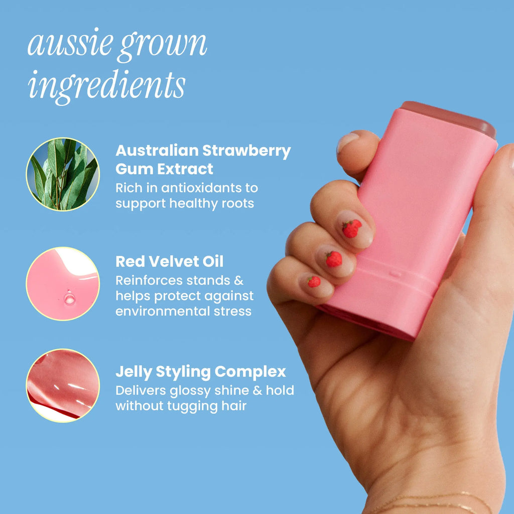 Strawberry Gum Grip Slick Back Styling Stick