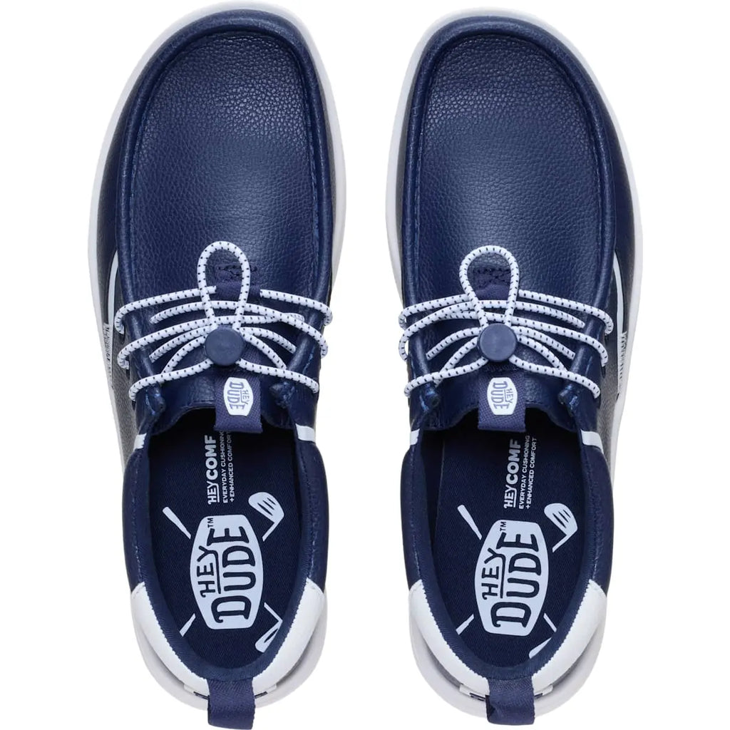 HEYDUDE Wally Golf Classic Toggle - Comfortable Slip on Shoes with Toggle Lock