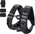 Weighted Vest,6Lb/8Lb/10Lb/12Lb/16Lb/20Lb/25Lb/30Lb Weight Vest with Reflective Stripe, Body Weight Vests for Women, Men, Weight Loss Workout, Strength Training, Running, Walking, Jogging