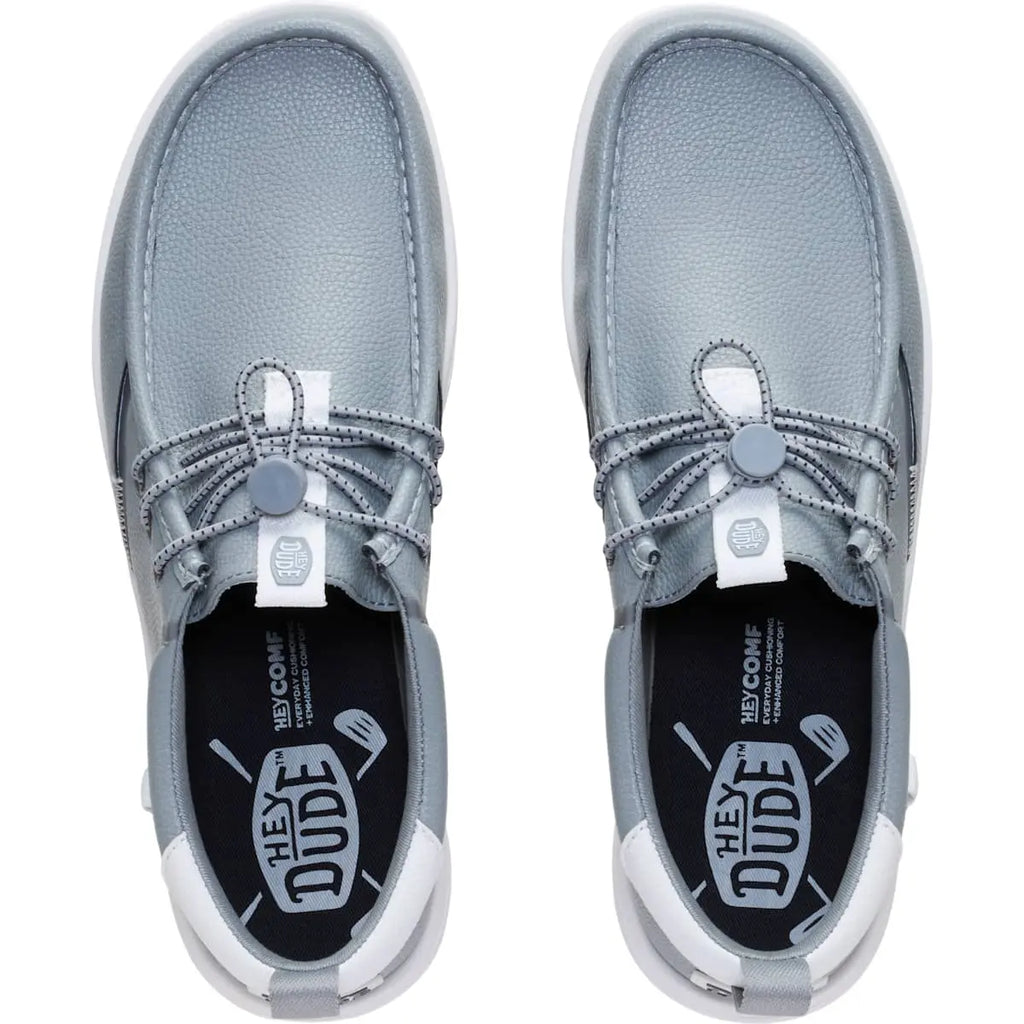 HEYDUDE Wally Golf Classic Toggle - Comfortable Slip on Shoes with Toggle Lock