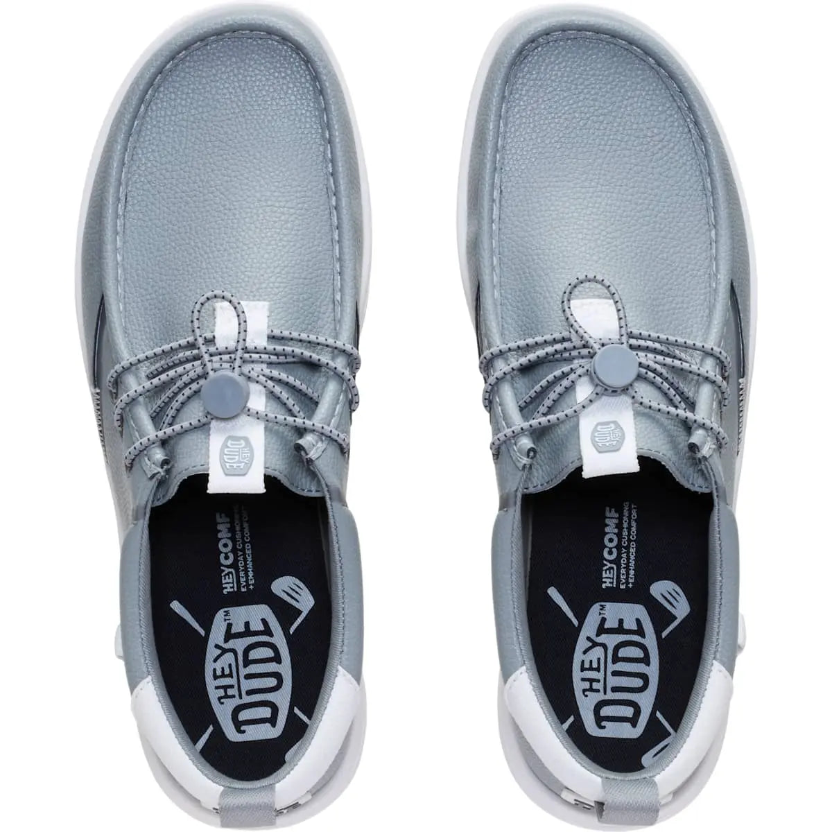 HEYDUDE Wally Golf Classic Toggle - Comfortable Slip on Shoes with Toggle Lock
