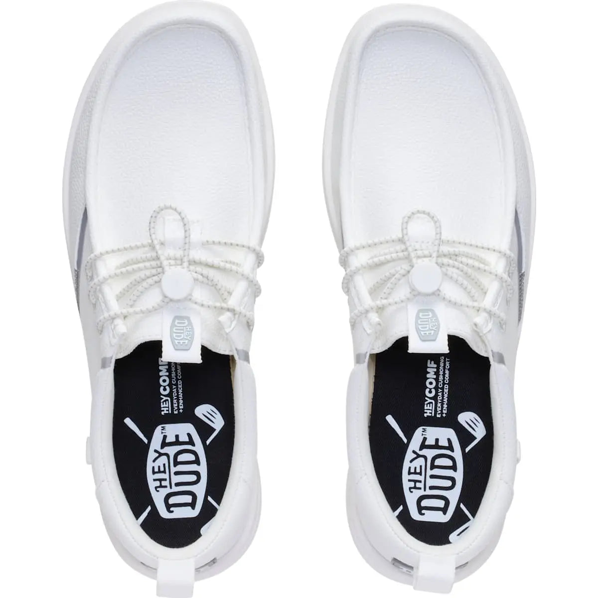 HEYDUDE Wally Golf Classic Toggle - Comfortable Slip on Shoes with Toggle Lock