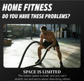 Soulyis Cordless Battle Ropes - Wireless Home Gym Resistance Rope, Gender-Neutral Workout Equipment for High-Intensity Interval Training, No-Jumping Full-Body Fitness Gear, Home Gym Kit
