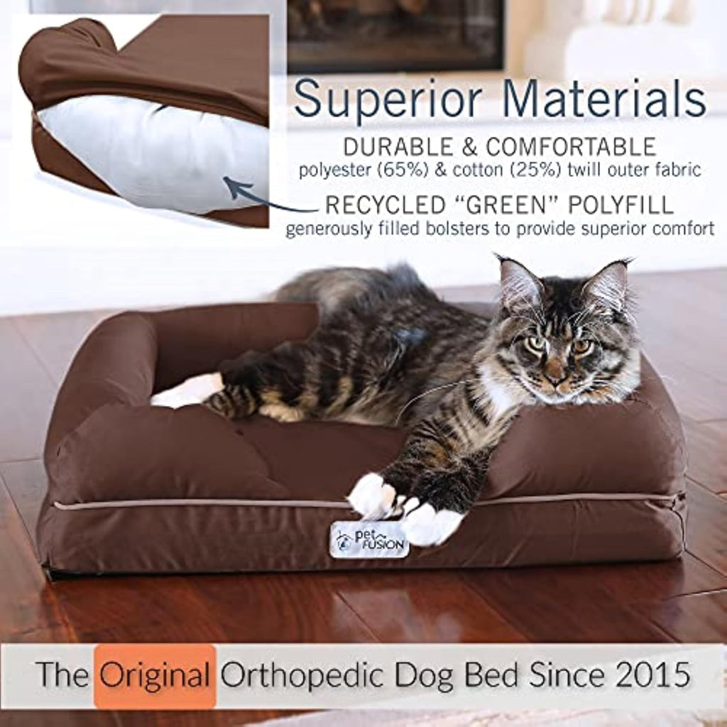 Ultimate Dog Bed, Orthopedic Memory Foam, Waterproof Cover Liner