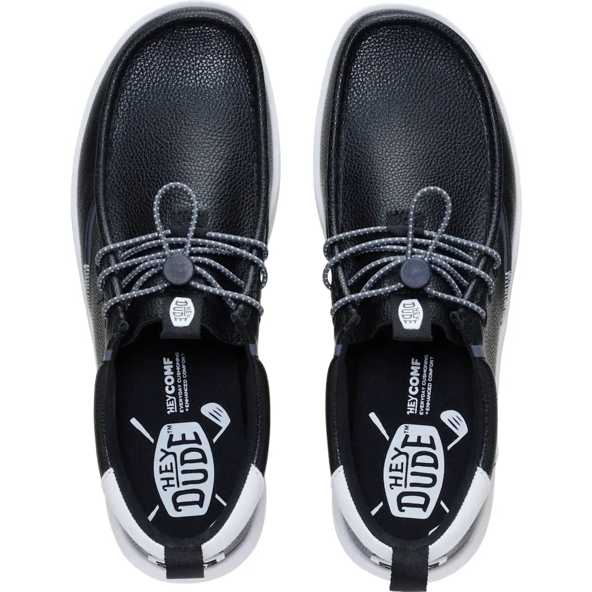 HEYDUDE Wally Golf Classic Toggle - Comfortable Slip on Shoes with Toggle Lock
