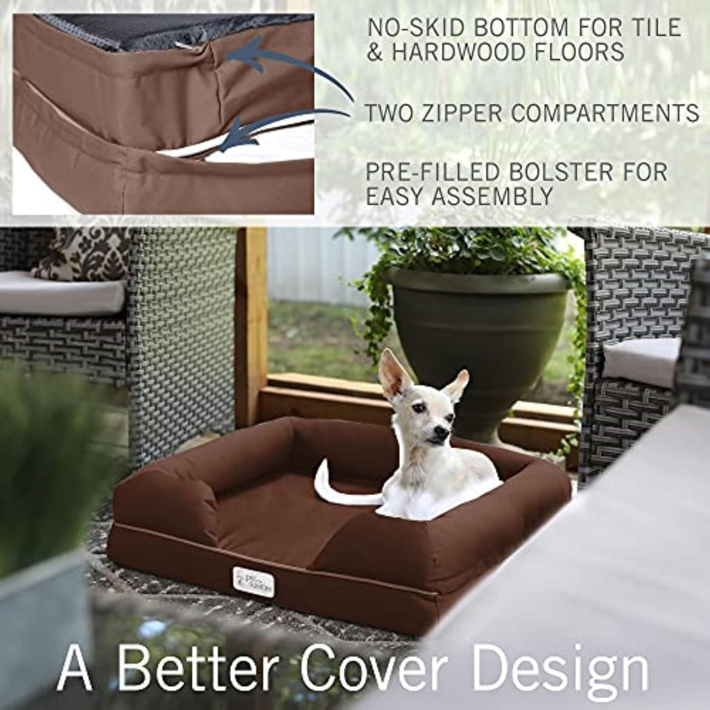 Ultimate Dog Bed, Orthopedic Memory Foam, Waterproof Cover Liner