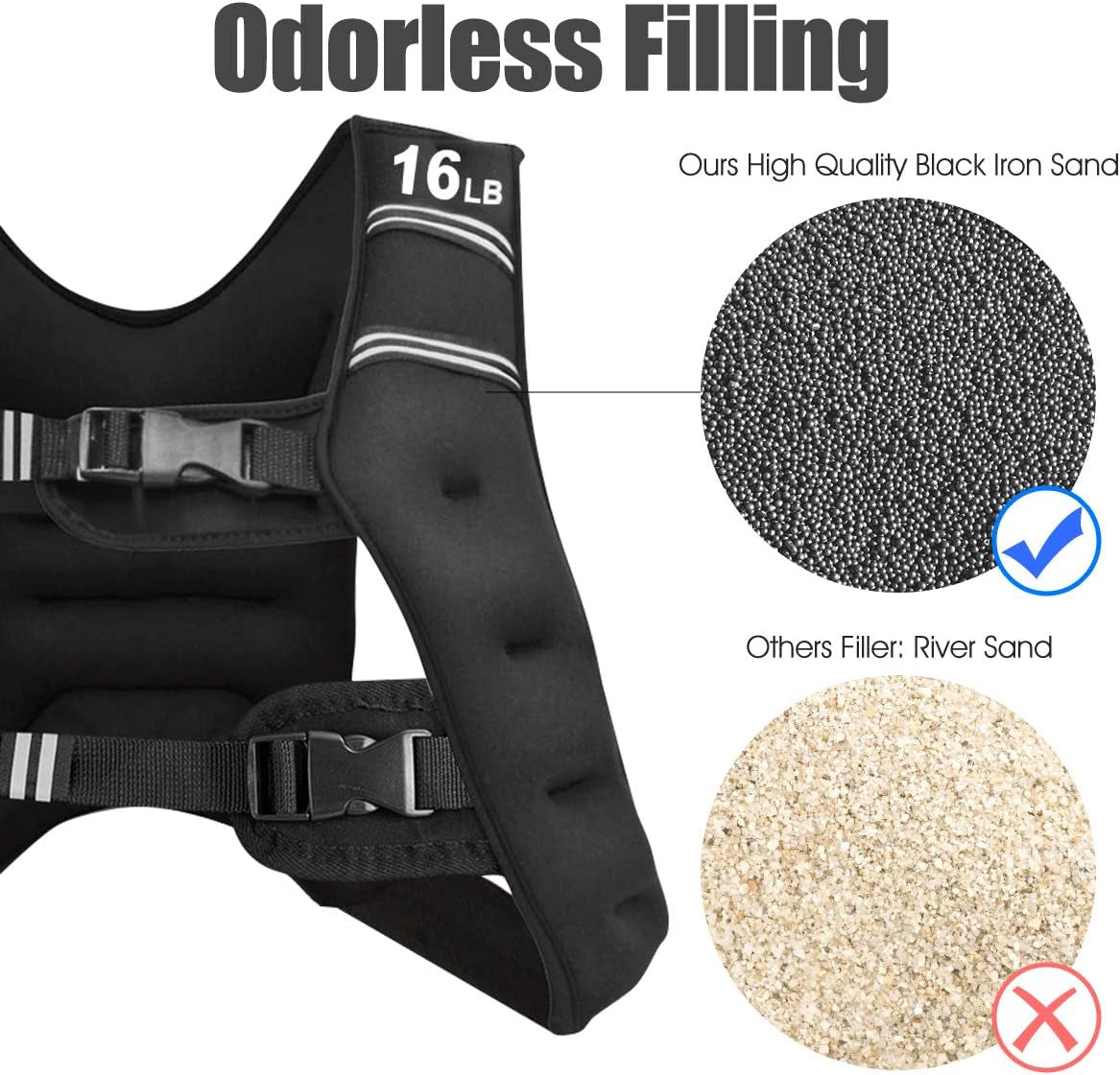 Weighted Vest for Women Men Kids, 16Lb/20Lb/30Lb Body Weight Vests