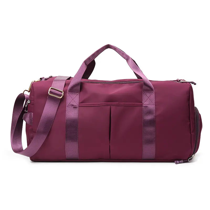 Unisex Waterproof Gym Bag, Casual Sports Bag with Shoe Compartment and Wet-Dry Separation, Ideal for Training, Swimming, Yoga and Weekend Travel