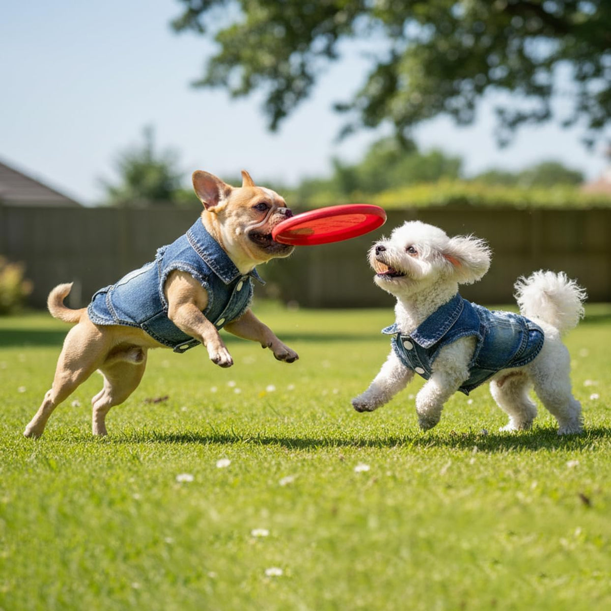 Dog Jeans Jacket Pet Denim Vest, Dog Clothes for Small Dogs & Puppies