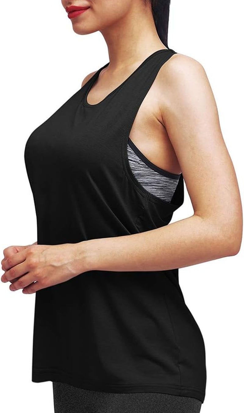 Workout Tops for Women Yoga Shirts Athletic Tank Gym Clothes